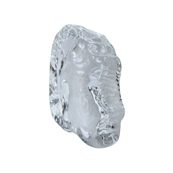 Vintage Lead Crystal Bald Eagle Cristal ‘d Argues Paperweight Made In France - Picture 2 of 5